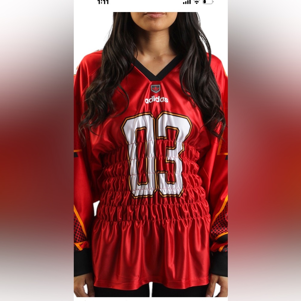 Adidas Playera Adilenium Red and Black Long Sleeve Innvictus Jersey, Sz Xsmall - Picture 13 of 15